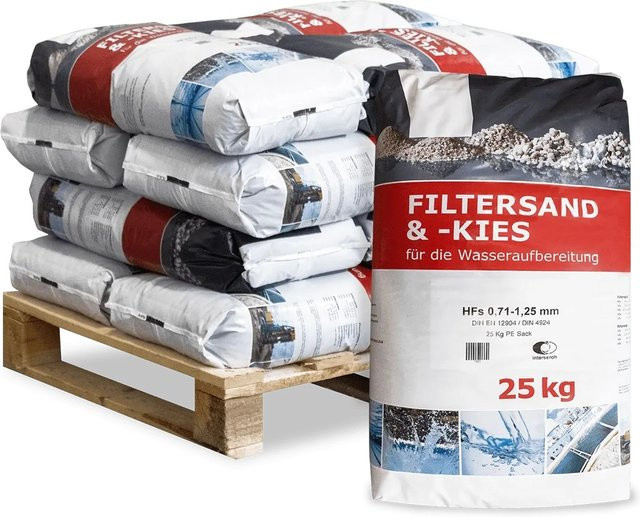 Wolff & Müller Quarzsand für Sandfilteranlagen, 300 kg (12 x 25 kg) - Bild 1