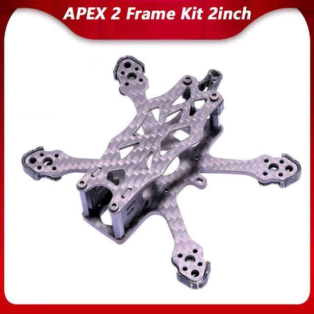 APEX 2-Zoll-Rahmensatz für FPV RC Racing Drone kompatibel mit DJI O4 Air Unit und Elrs 5.8G VTX sowie F411 F722 F405 Flight Controllern und 1103 1104 1202 1204 1206 Motoren - Bild 1