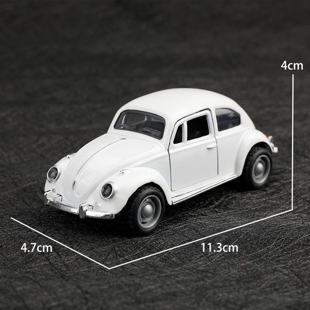 Linyi toy car Klassisches Süßes Käfer, Legierungsmodellauto, 1:38, ab 4 Jahre - Bild 1
