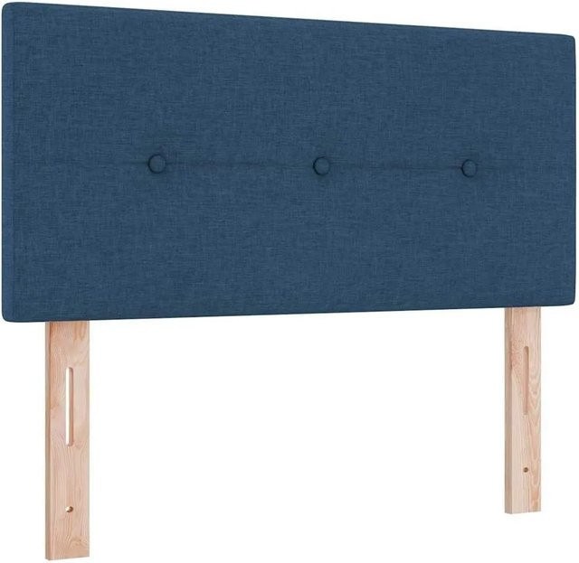 vidaXL Kopfteil aus Kunstleder und Stoff in Blau, Breite: 100 cm, Höhe: 88 cm, Tiefe: 7 cm - Bild 1
