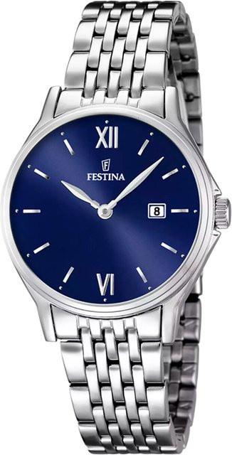 Festina Damenuhr, Quarz, Edelstahl, Silber, 31 mm, 5 ATM - Bild 1