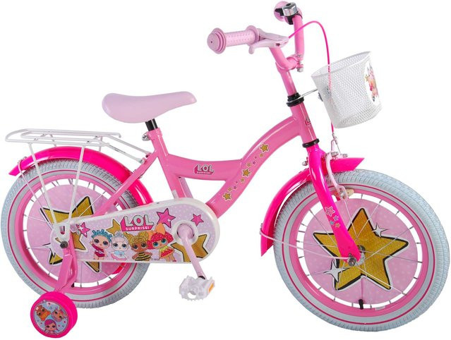 TPFSports LOL Surprise Kinderfahrrad, Mädchen, 16 Zoll, Rosa, Rücktritt + Handbremse - Bild 1