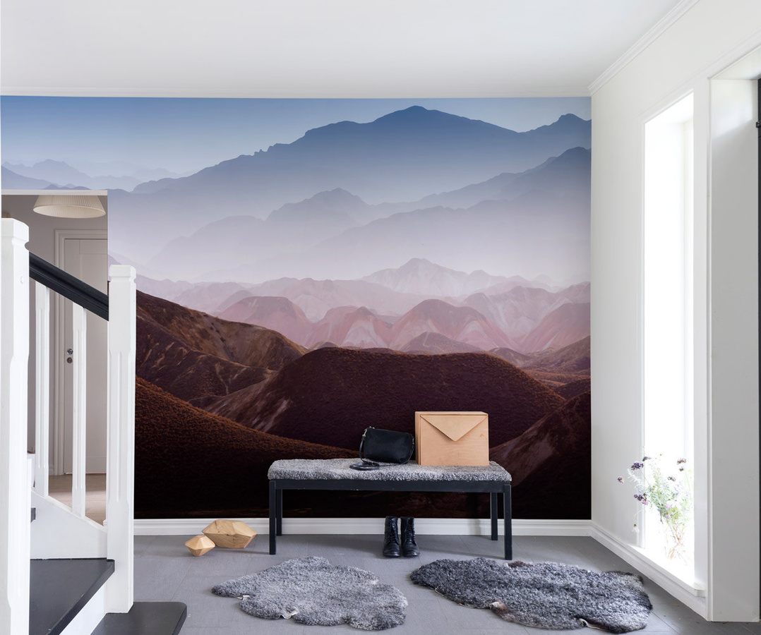 Rebel Walls Wandtattoo Gradient Mountains in Mehrfarbig Modernes Wanddesign - Bild 1