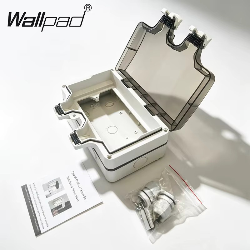 Wasserdichte Outdoor-Box IP66 für Steckdosen und Schalter in Weiß, Wandmontage, B/T/H: 11,8 x 11,7 x 4,5 cm - Bild 5
