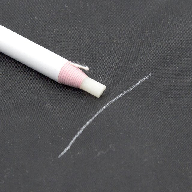 Unsichtbarer weißer Schneiderkreidestift als verschwindender Stoffmarkierungsstift für Nähen, Leder, Kleidung und DIY-Handwerk - Bild 1