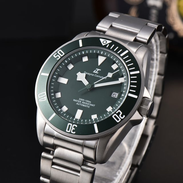 DWAYNE CAMPBELL Armbanduhr, Automatik, Edelstahl, 42,5 mm, Herren - Bild 1