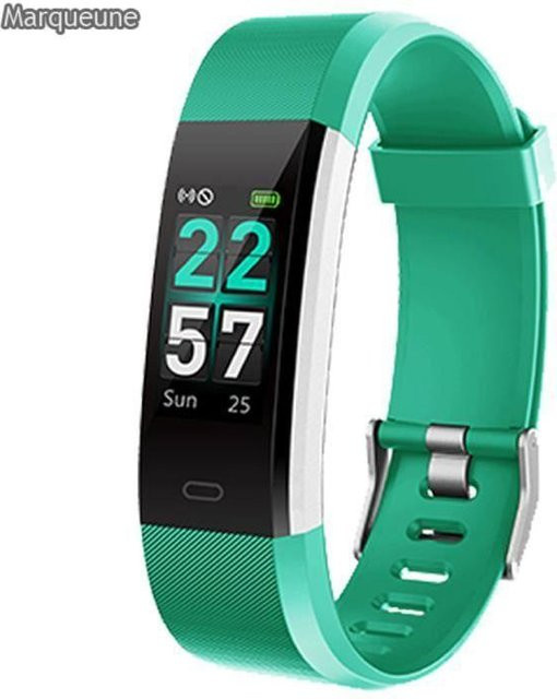 MARQUEUNE Smartwatch in Türkis mit Schrittzähler, Herzfrequenzmessung und IP68 Wasserdichtigkeit - Bild 1