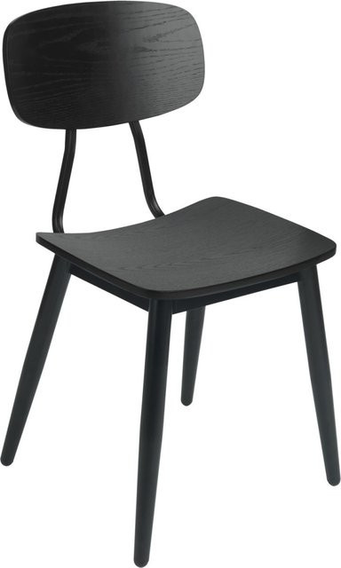 VEGA Holzstuhl Scola im 2er Pack, Farbe Schwarz, B/T/H: 50 x 47 x 85 cm - Bild 1