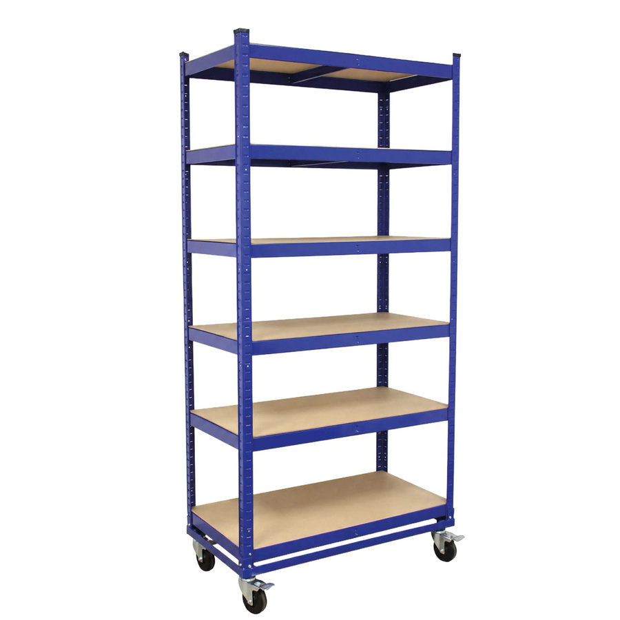 TRUTZHOLM Etagenwagen Blau mit 6 Ebenen, Höhe: 215 cm, Tragkraft 900 kg - Bild 2