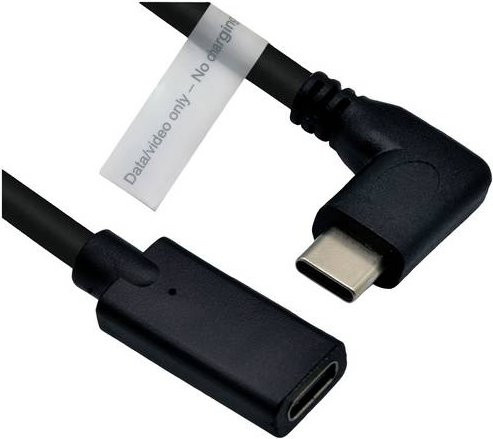 Roline USB-C Kabel USB 3.2 Gen1 mit USB-C Stecker und USB-C Buchse, Schwarz, 2,00 m - Bild 1