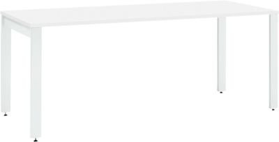 Schäfer Shop Select Schreibtisch LOGIN 4-Fuß in Weiß, B/T/H: 160 x 80 x 74 cm - Bild 1