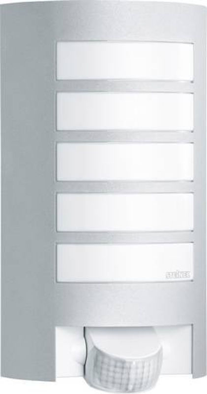 Steinel L 12 S Außenwandleuchte in Silber mit Bewegungsmelder und Dämmerungssensor, E27, IP44 - Bild 3