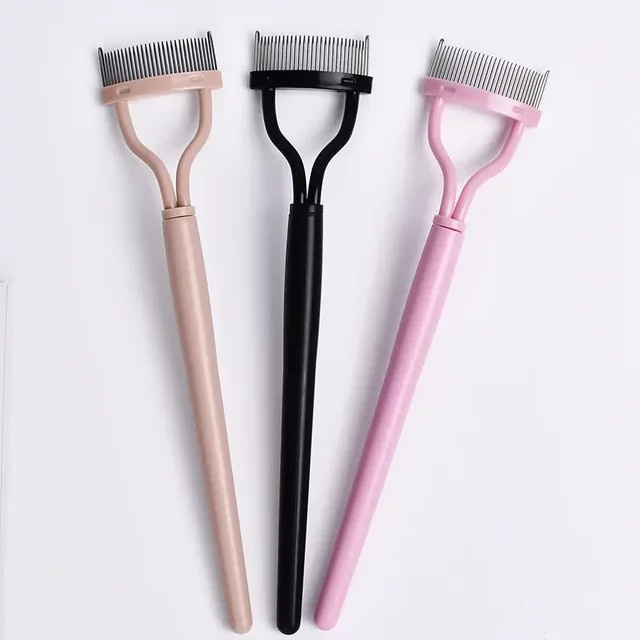 vvocci Wimpernkamm Edelstahl, Schwarz, Unisex - Bild 1