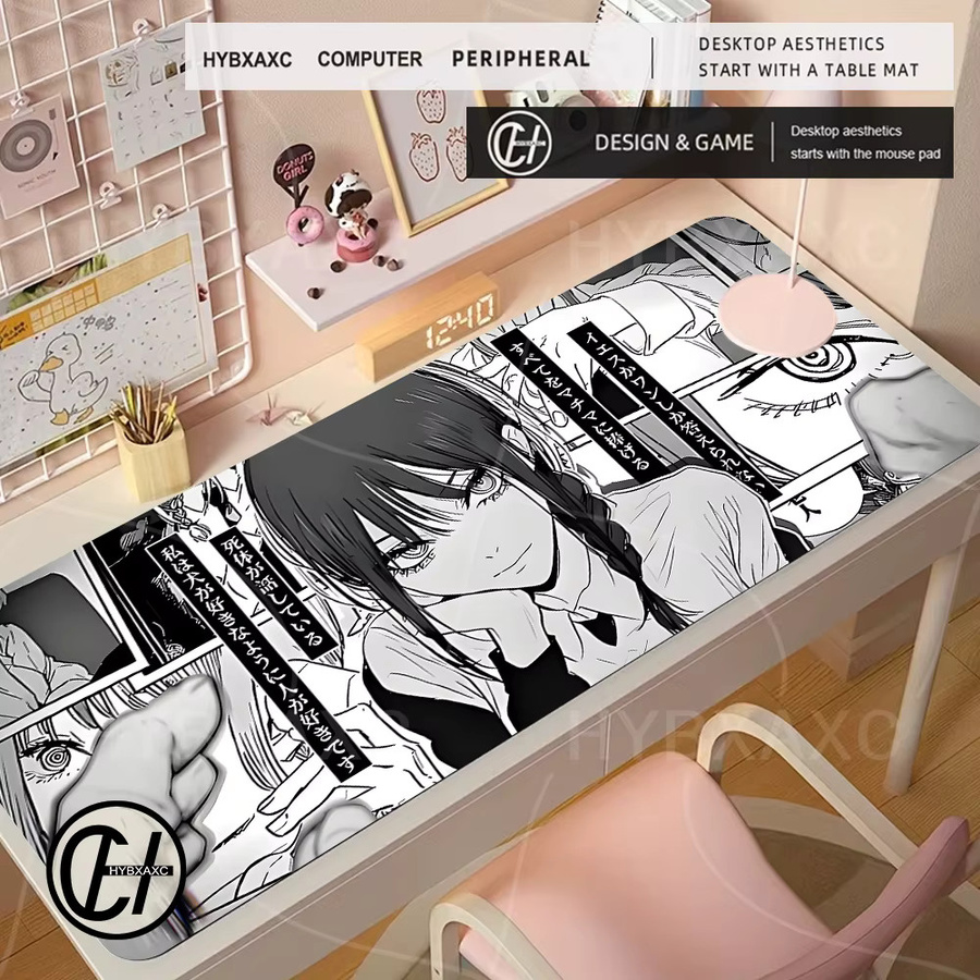 HYBXAXC XXL Mauspad Kettensäge Mann Multicolor Anti-Rutsch Gamer Mousepad für PC und Laptop - Bild 2
