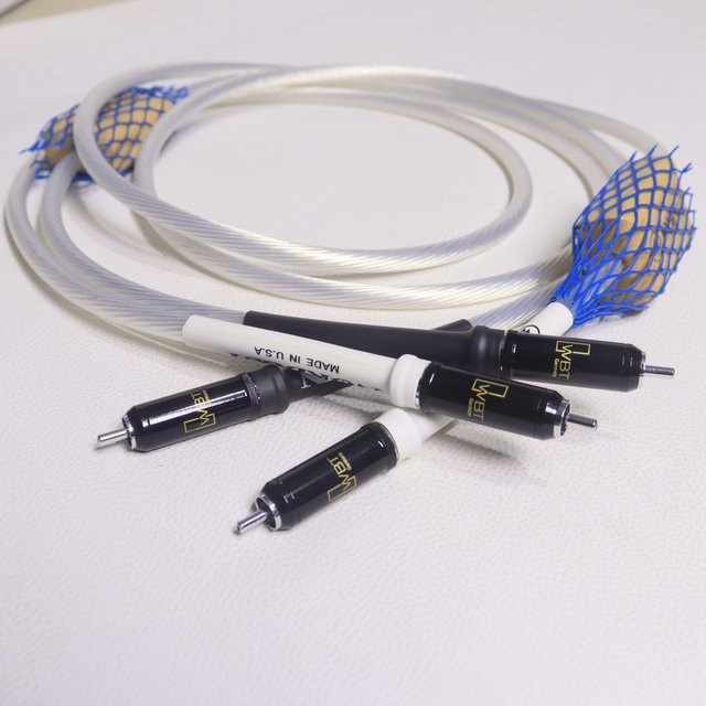 ZUIDID Sterlingsilber RCA-Audiokabel mit rhodinierten WBT-Steckern in Silber - Bild 1