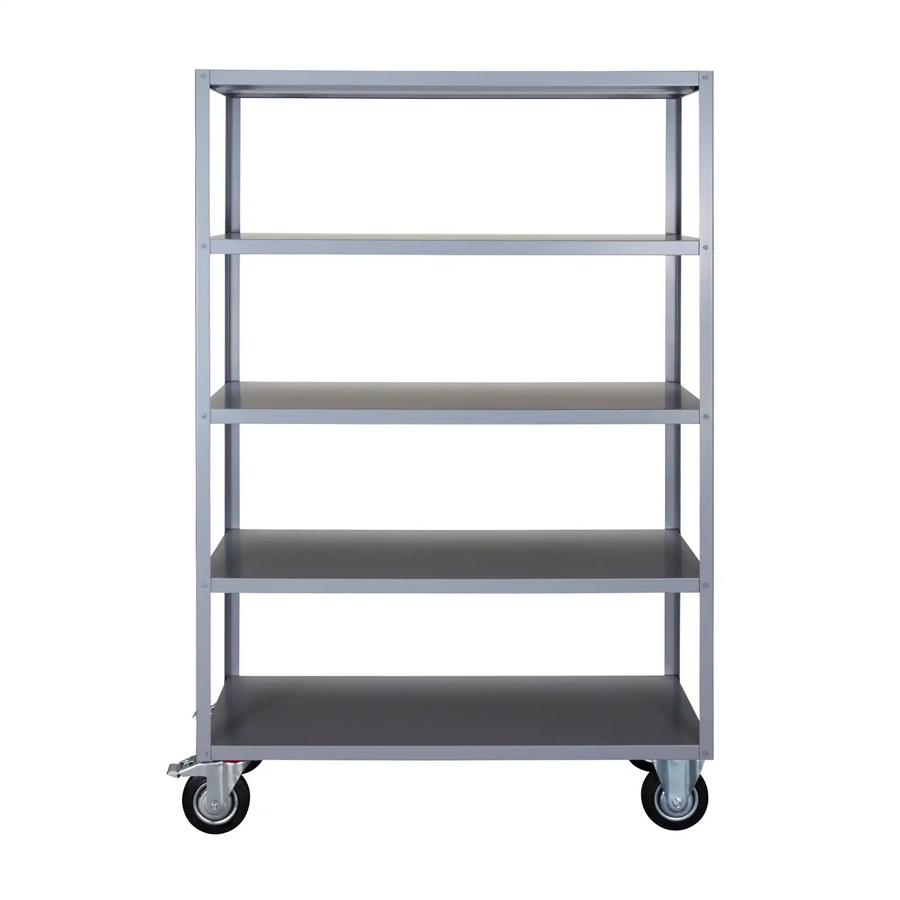 House Doctor Trolley aus Metall in Grau mit Rollen, H: 180 cm, B: 120 cm, T: 45 cm - Bild 1