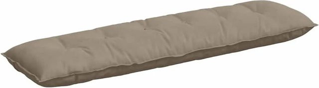 vidaXL Rückenkissen aus Mikrofaserstoff in Taupe, B: 180 cm, H: 50 cm - Bild 1