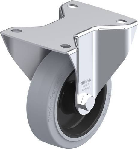 Blickle Bockrolle 331306 BK-POEV 125R-3-SG in Schwarz-Grau mit 125 mm Rad-Durchmesser und 250 kg Tragfähigkeit - Bild 1
