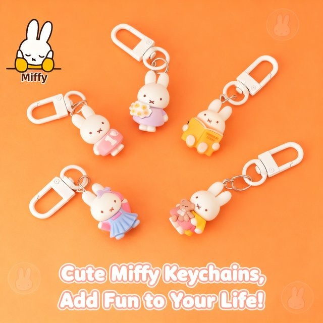 Miffy Schlüsselanhänger Kaninchen, Kinder - Bild 1
