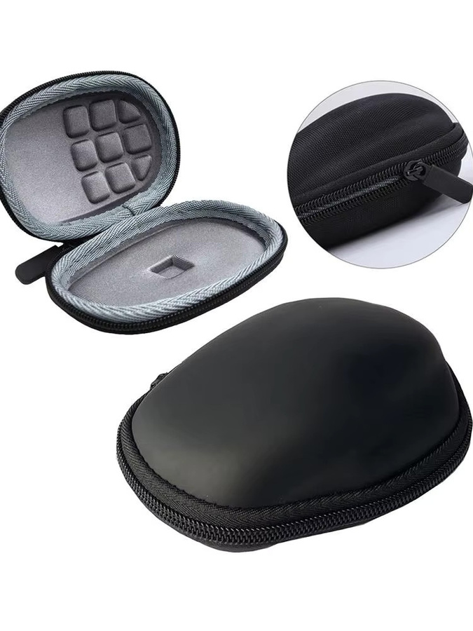 Fomscvka Reise-Tragetasche für Logitech MX Master 3S, EVA-Hartschalenetui als stoßfeste Aufbewahrungsbox und Schutzhülle, Schwarz - Bild 4
