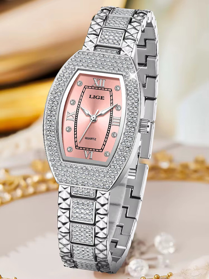 LIGE Armbanduhr Quarz, Edelstahl, Diamant, Damen - Bild 3