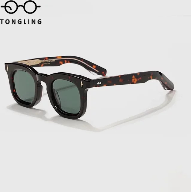 QIRONG SDEVAUX Sonnenbrille, Vollrand, Square, Acetat, Herren - Bild 1