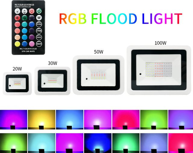 Wasserdichter RGB LED Flutlicht Scheinwerfer IP68 für Outdoor und Garten in Multicolour - Bild 1