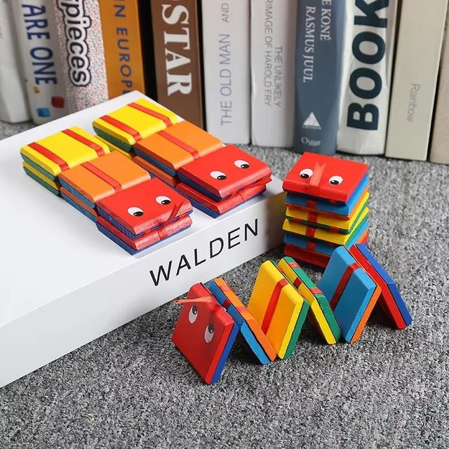 Meade Holzschlange, Jacobs Leiter, Puzzle Spielzeug - Bild 1