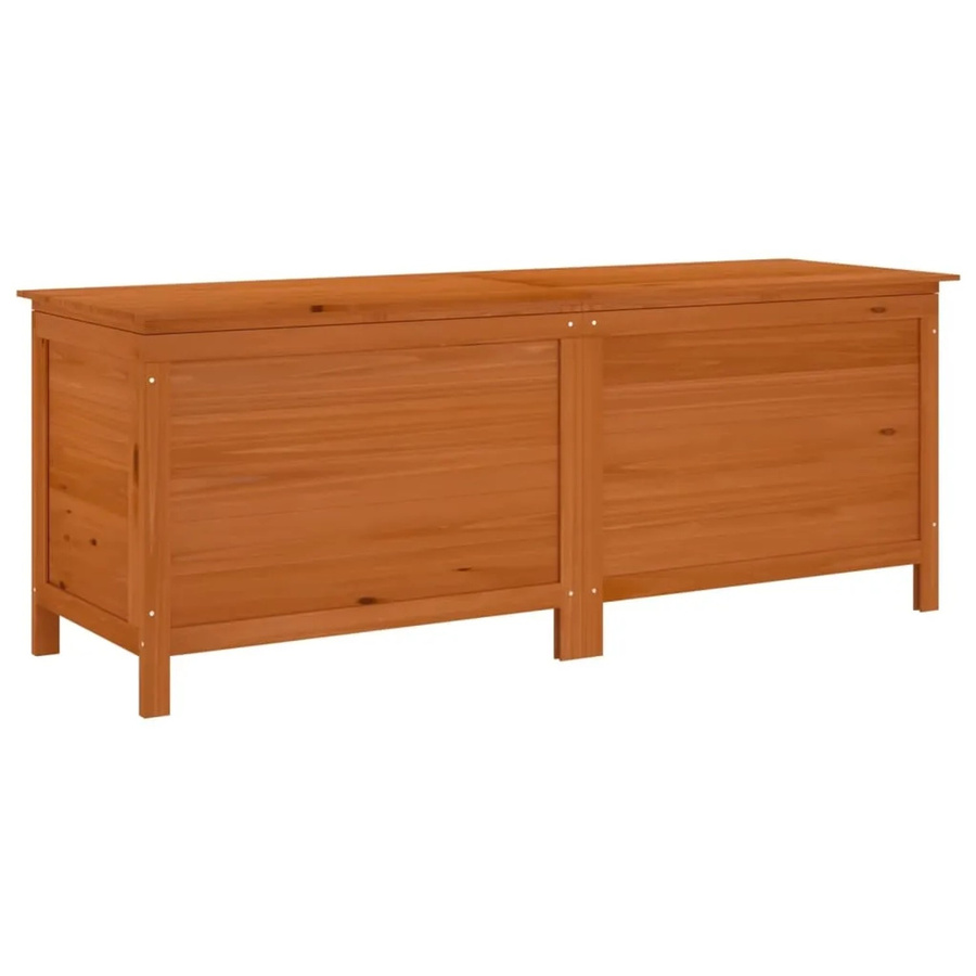 vidaXL Gartentruhe aus Massivholz Tanne in Braun, B/T/H: 150 x 50 x 56,5 cm - Bild 2