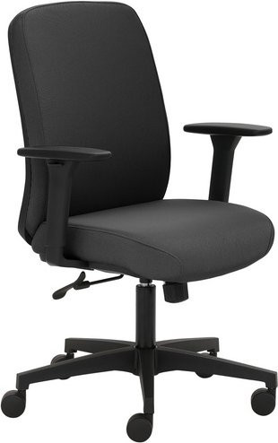 Mayer Sitzmöbel Drehstuhl 2219 in Schwarz mit Stoffbezug, höhenverstellbar, B: 70 cm, H: 62 cm - Bild 1