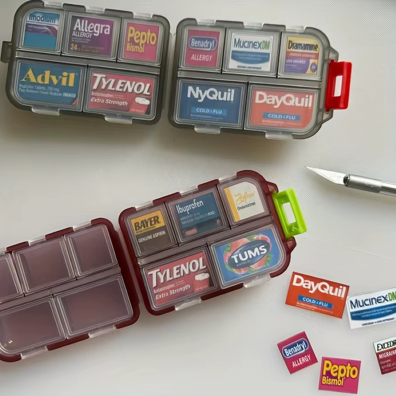 Tcare Pillendose, feuchtigkeitsbeständig, tragbar - Bild 2