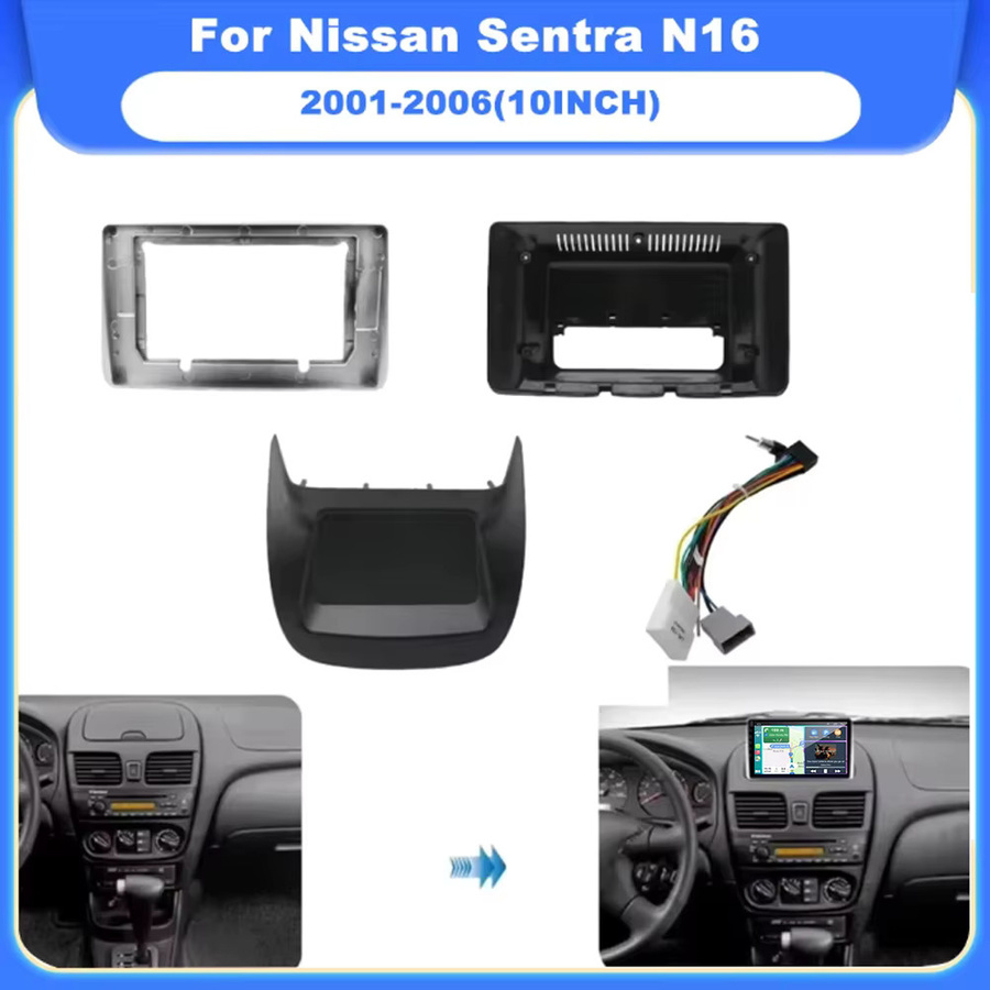 Android 15 Multimedia-Autoradio für Nissan Sentra Almera 2000 - 2006 mit 2K QLED Display, GPS, 4G, WIFI und CarPlay in Schwarz - Bild 2