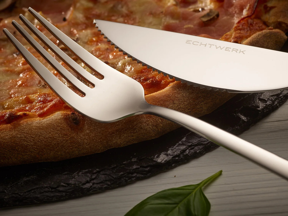 ECHTWERK Pizzabesteck-Set Bari aus Edelstahl in Silber, 4-teilig - Bild 2