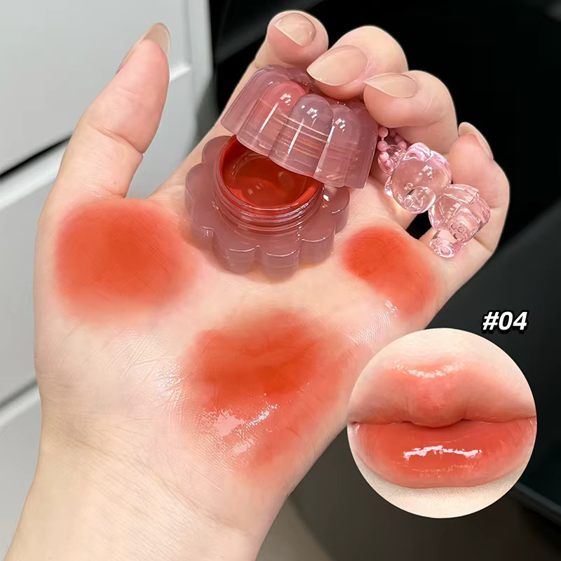 QIBEST Lipgloss und Rouge Creme, Gel, Glänzend, Unisex - Bild 2