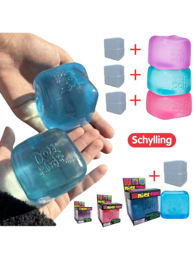 Schylling Nice Cube, Sensorischer Stressabbau-Würfel, Konzentrationsspielzeug - Bild 5