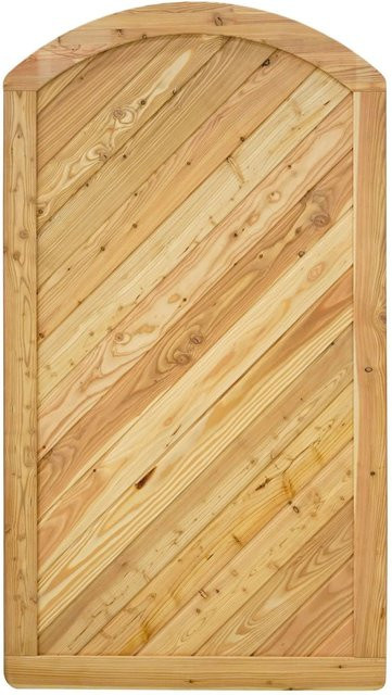 GartenLand Massivzaun NIZZA Gebogen aus Lärche, Farbe Braun, B/H: 100 x 180 cm - Bild 1