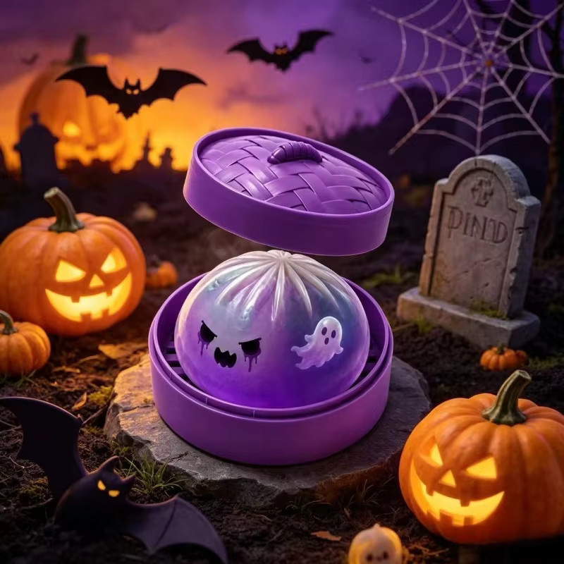 Schylling Halloween-Geisterknödel, Entspannungs-Spielzeug mit Dampfgarer - Bild 3