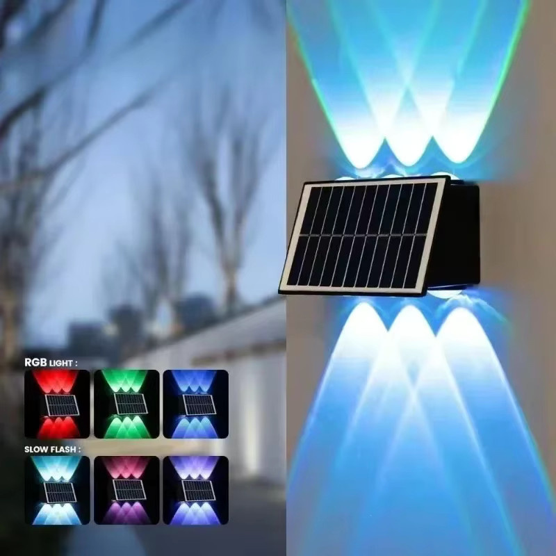 Lyfs Solar LED Wandleuchte für Garten und Außenbereich, Wasserdichter Up-Down Strahler in Schwarz, Modernes Design mit Dämmerungssensor - Bild 3