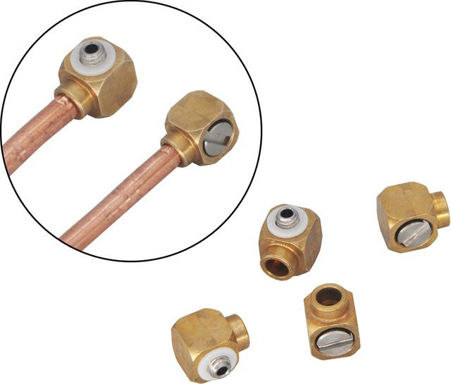 MOTIVE-RC Lötnippel 90° Ellenbogen M3 für 3mm Kupferrohr 4-teiliges Set - Bild 1