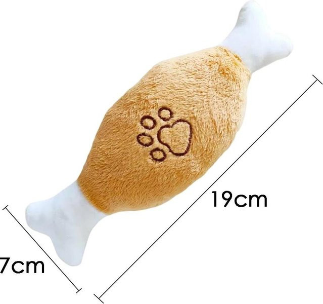 Yiran Furniture Oktopusform Plüschtier, Quietschspielzeug, beige - Bild 1