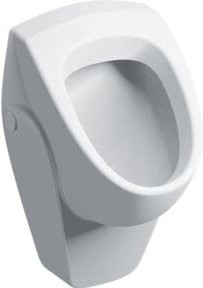 Geberit Urinal Renova Wand-Urinal aus Keramik in Weiß mit hoher Zulauf- und Ablaufleitung ohne Zielmarkierung - Bild 1