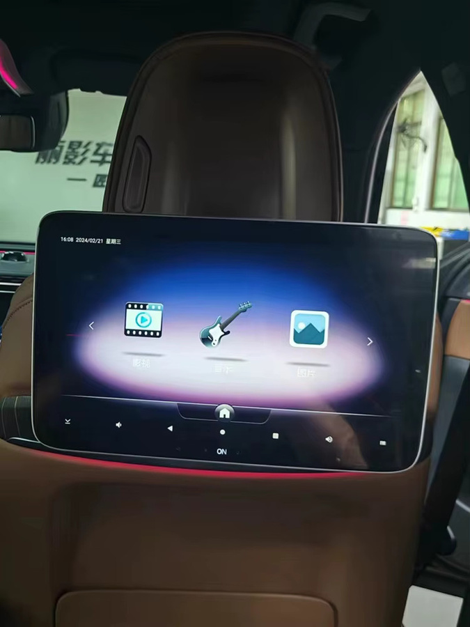 GZBBAO 13,3 Zoll Auto Kopfstütze Monitor mit Android Touchscreen für Mercedes-Benz C E GLC Klasse, 32GB/64GB - Bild 6