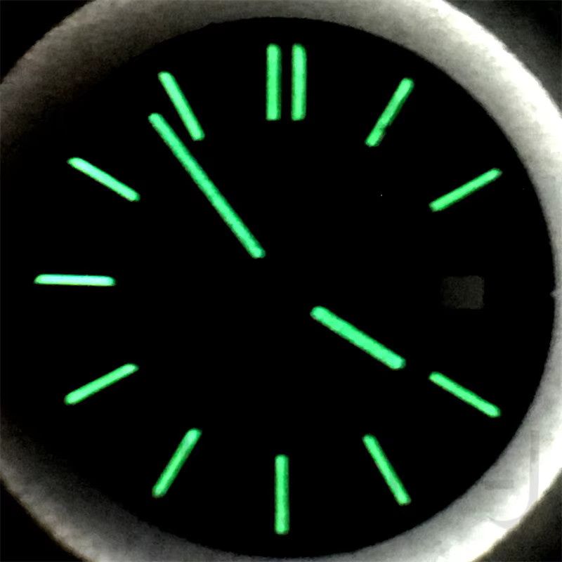 Uhrenzifferblatt und Zeiger-Set, Grün Leuchtend, 31 mm - Bild 2
