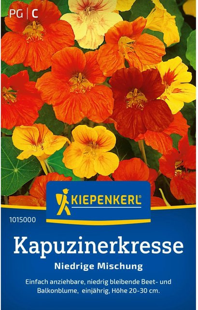 Kiepenkerl Kapuzinerkresse Saatgut Niedrige Mischung Mehrfarbig - Bild 1