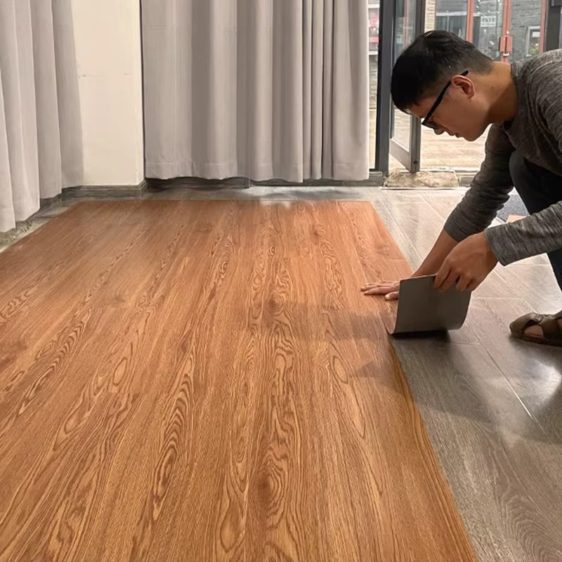 36-teiliges Set selbstklebende Boden- und Wandaufkleber in moderner Holzmaserung aus wasserfestem PVC für Wohnzimmer, Küche und Bad - Bild 2