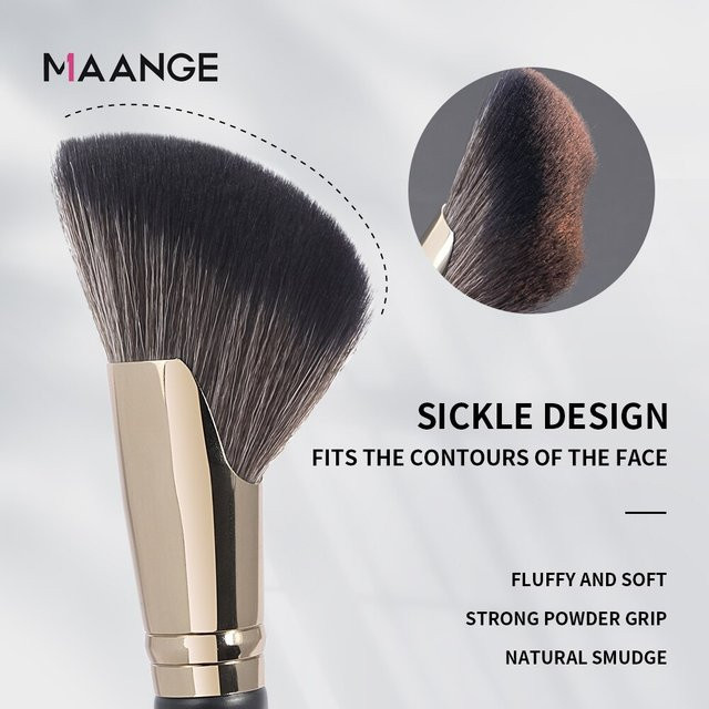 MAANGE Blush Bronzer Pinsel, abgewinkelt - Bild 1