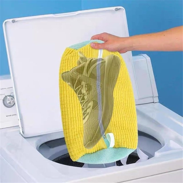 Gepolsterter Wäschesack aus Polyester für Schuhe und Wäsche in Gelb - Bild 1