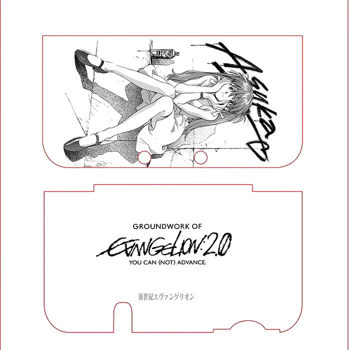 Bandai 3DS Konsolen-Ersatzschale EVA Asuka weiß, Gehäuse Illustrationen - Bild 3