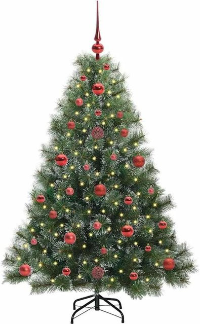 vidaXL Künstlicher Weihnachtsbaum mit 150 LEDs, Grün, Höhe: 120 cm - Bild 1