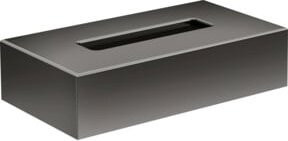 Hansgrohe Axor Uni. Circular Kosmetikbox Wandmontage Schwarz Poliert B: 26,5 cm, T: 14,5 cm - Bild 1